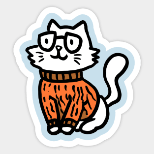 SOFPHISTICAT kitty sweater Sticker